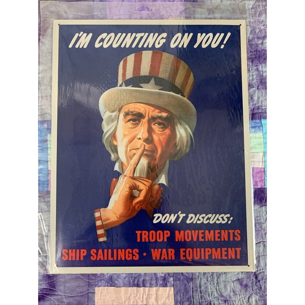 I’m Counting On You Uncle Sam 12.5x16 Black Labrador Made in USA Wall Decor